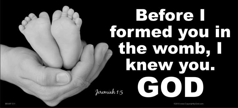 Before I formed you in the womb I knew you..God (Feet)