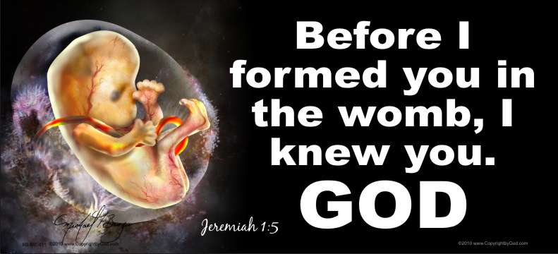 Before I Formed You in the Womb I knew you, God Billboard